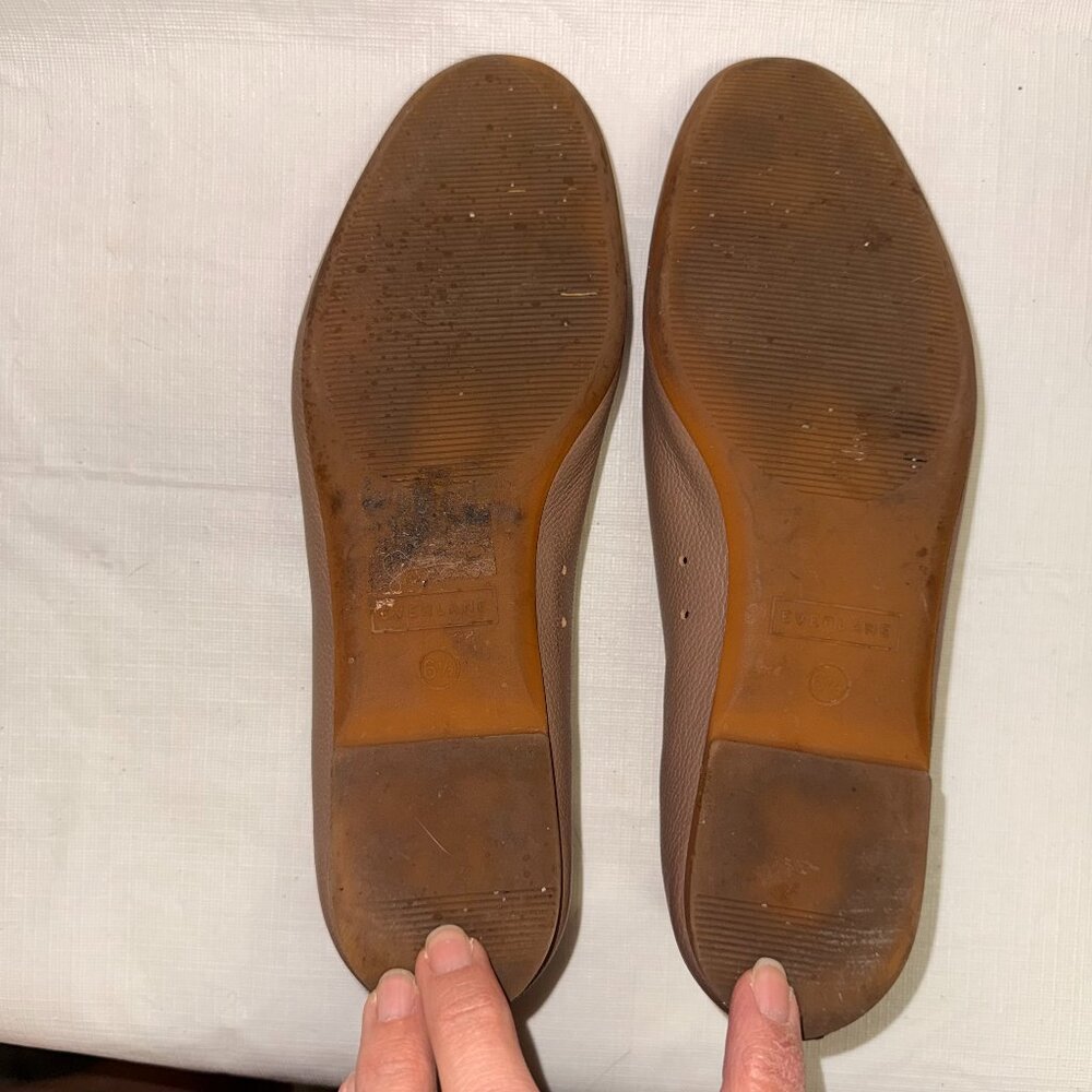 Everlane Brown Leather Slip-On Flats - Picture 8 of 8
